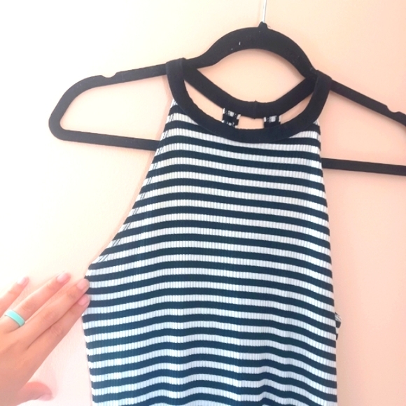 Vans Striped Halter Bodycon Dress Small - Picture 3 of 9